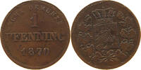 BAYERN PFENNIG Ludwig II. (1864-1886) -
