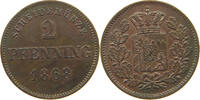 BAYERN 2 PFENNIG Ludwig II. (1864-1886) -