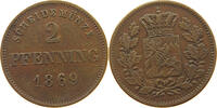 BAYERN 2 PFENNIG Ludwig II. (1864-1886) -