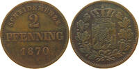 BAYERN 2 PFENNIG Ludwig II. (1864-1886) -