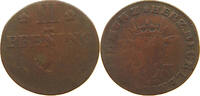 MECKLENBURG SCHWERIN 3 PFENNIG Christian Ludwig II. 1747-1756. -