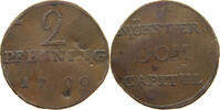 MÜNSTER STADT 2 PFENNIG 1790 S 12,00 EUR  plus 5,99 EUR verzending