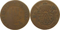 MÜNSTER BISTUM 3 PFENNIG Clemens August Herzog von Bayern 1719-1761 -