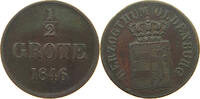 OLDENBURG 1/2 GROTE Paul Friedrich August (1829-1853) -