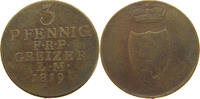 REUSS ÄLTERE LINIE 3 PFENNIG Heinrich XIX. 1817-1836. -