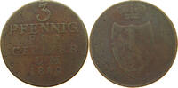 REUSS ÄLTERE LINIE 3 PFENNIG Heinrich XIX. 1817-1836. -