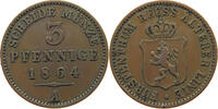 REUSS ÄLTERE LINIE ZU OBERGREIZ 3 PFENNIG Heinrich XXII. 1859-1902. -