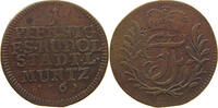 SCHWARZBURG RUDOLSTADT PFENNIG Johann Friedrich 1744-1767 -