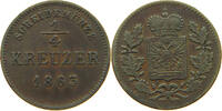SCHWARZBURG RUDOLSTADT 1/4 KREUZER 1863 Friedrich Günther 1807-1867. SS 15,00 EUR  plus 5,99 EUR verzending