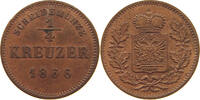 SCHWARZBURG RUDOLSTADT 1/4 KREUZER 1866 Friedrich Günther 1807-1867. SS 15,00 EUR  plus 5,99 EUR verzending