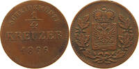 SCHWARZBURG RUDOLSTADT 1/4 KREUZER 1866 Friedrich Günther 1807-1867. SS 15,00 EUR  plus 5,99 EUR verzending