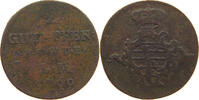 SACHSEN WEIMAR EISENACH 2 PFENNIG Anna Amalia (1758-1775) -