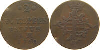SACHSEN WEIMAR EISENACH 2 PFENNIG Anna Amalia (1758-1775) -
