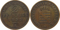 SACHSEN WEIMAR EISENACH 2 PFENNIG Karl Alexander (1853-1901) -