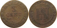 WESTFALEN KÖNIGREICH 3 CENTIMES Hieronymus Napoleon 1807-1813 -