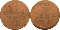 SACHSEN WEIMAR EISENACH 3 PFENNIG Anna Amalia (1758-1775) -