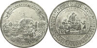 HALLE MEDAILLE Zinnmedaille 1847, von Lorenz, auf die Hungersnot und den Ernteseegen -