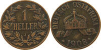DEUTSCH OSTAFRIKA HELLER 1908 J S 7,00 EUR  plus 5,99 EUR verzending
