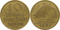 DANZIG 10 PFENNIG 1932 SS 9,00 EUR  plus 5,99 EUR verzending