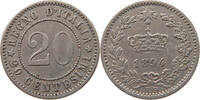 ITALY 20 CENTESIMI UMBERTO I. 1878-1900 -