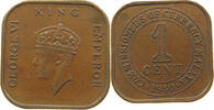 MALAYA 1 CENT GEORGE VI. (1936-1952) -