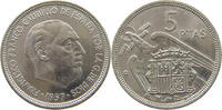 SPAIN 5 PESETAS FRANCISCO FRANCO (1939-1975) -