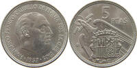 SPAIN 5 PESETAS FRANCISCO FRANCO (1939-1975) -