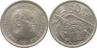 SPAIN 50 PESETAS 1957 60 FRANCISCO FRANCO (1939-1975) EF