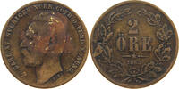 SWEDEN 2 ÖRE KARL XV. (1859-1872) -