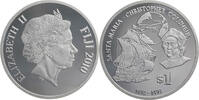 Fiji Inseln 1 Dollar Elizabeth II. - Santa Maria, Christopher Columbus -