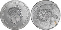 Niue 2 Dollars Hawksbill Turtle - W16-Edition -