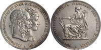 Österreich, Kaiserreich 2 Gulden Franz Josef I. (1848-1916) Auf die Silberhochzeit mit Elisabeth -