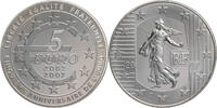 Frankreich, 5. Republik 5 Euro Auf den 5. Jahrestag der Euroeinführung -