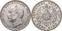 Kaiserreich, Baden 5 Mark Friedrich II. (1907-1918) - Kursmünze (1908-1913) -