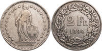 Schweiz 2 Franken Helvetia - Kursmünze (1874-1967) -