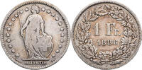 Schweiz 1 Franken Helvetia - Kursmünze (1875-1967) -