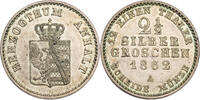 Anhalt-Bernburg 2 1/2 Silbergroschen Alexander Karl (1834-1863) -