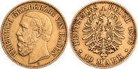 Kaiserreich, Baden 10 Mark Friedrich I. (1856-1907) - Kursmünze (1875-1888) -