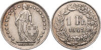Schweiz 1 Franken Helvetia - Kursmünze (1875-1967) -