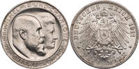 Kaiserreich, Württemberg 3 Mark Auf die silberne Hochzeit von Wilhelm II. u. Charlotte von Württemberg -