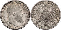 Kaiserreich, Württemberg 2 Mark Wilhelm II. (1891 bis 1918) - Kursmünze (1892-1914) -