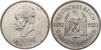 Weimarer Republik 3 Reichsmark Zum 100. Todestag Goethes -