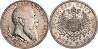 Kaiserreich, Baden 5 Mark Friedrich I. (1856-1907) - Zum 50jährigen Regentschaftsjubiläum -