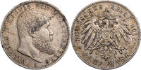 Kaiserreich, Württemberg 5 Mark Wilhelm II. (1891 bis 1918) - Kursmünze (1908-1914) -