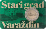 Kroatien 2 Euro Altstadt von Varaždin -