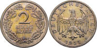 Weimarer Republik 2 Reichsmark Kursmünze -
