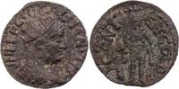 Lykaonien Doppelsesterz Eikonion/Iconium, Gallienus, Büste / Hercules mit Keule und Löwenfell -
