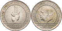 Weimarer Republik 3 Reichsmark Zum 10. Jahrestag der Weimarer Reichsverfassung (Schwurhand) -