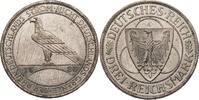 Weimarer Republik 3 Reichsmark Zur Rheinland-Räumung -