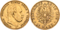 Kaiserreich, Preussen 10 Mark Wilhelm I. (1866-1888) -